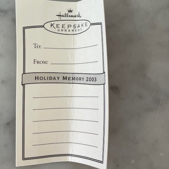 HALLMARK Holiday 2003 Memory Glad Tidings Ornament Decor IOB - Picture 9 of 16